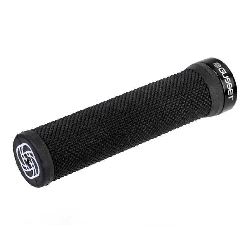 Gusset Single File Lock On Handlebar Grips Black 133mm