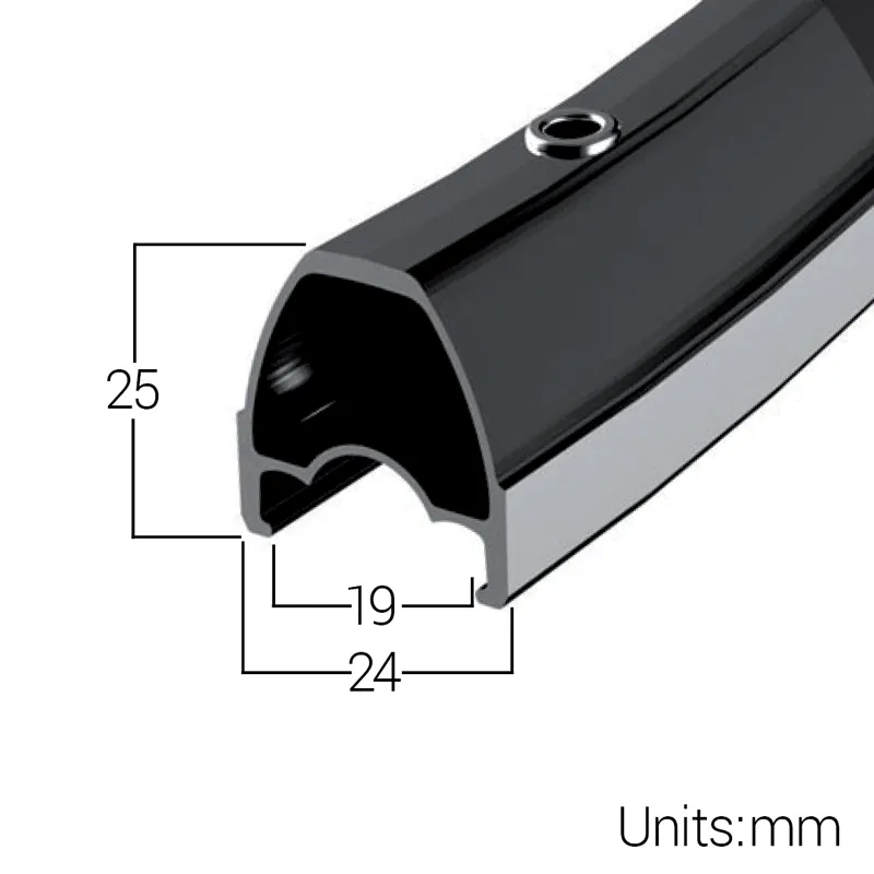 Halo White Line 700c Road Rims in Black-1