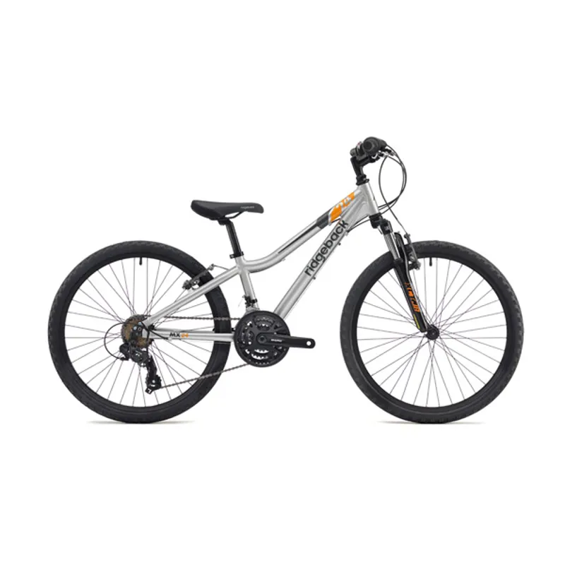 Ridgeback MX24 24 Inch Wheel Kids Bike in Silver