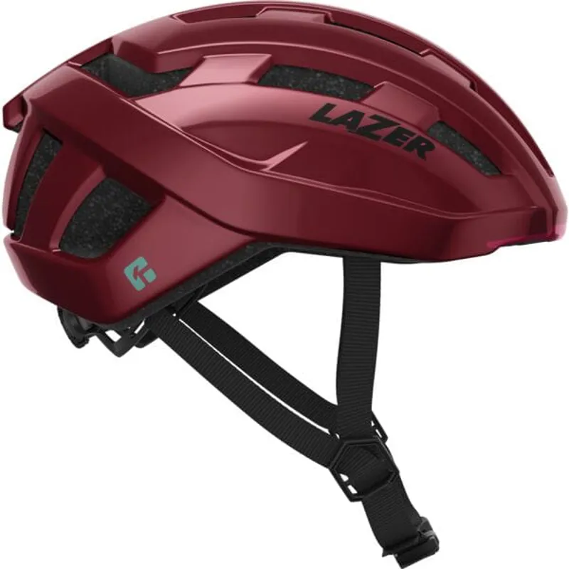 Lazer Tempo 54-61cm KinetiCore Helmet In Berry Red