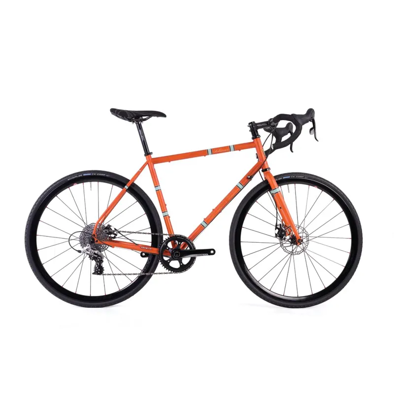The Light Blue Robinson 1x Steel Touring/Gravel Bike in Orange-1