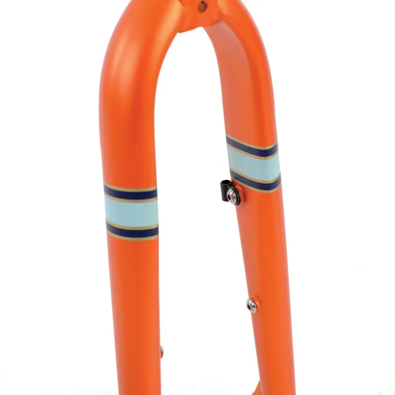 The Light Blue Robinson Touring/Gravel Steel Frame Set in Volca Orange-3