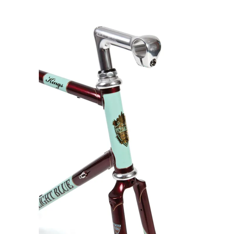 The Light Blue Kings 853 Steel Frameset in Red/Chrome-1