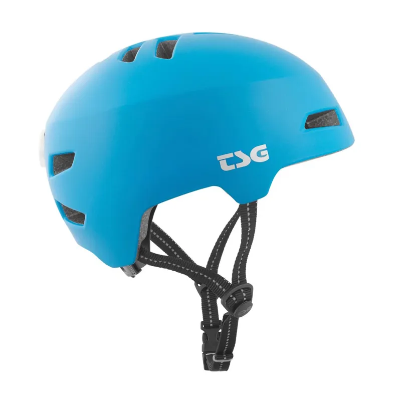 TSG Status Adults Helmet with LED light in Satin Dark Cyan