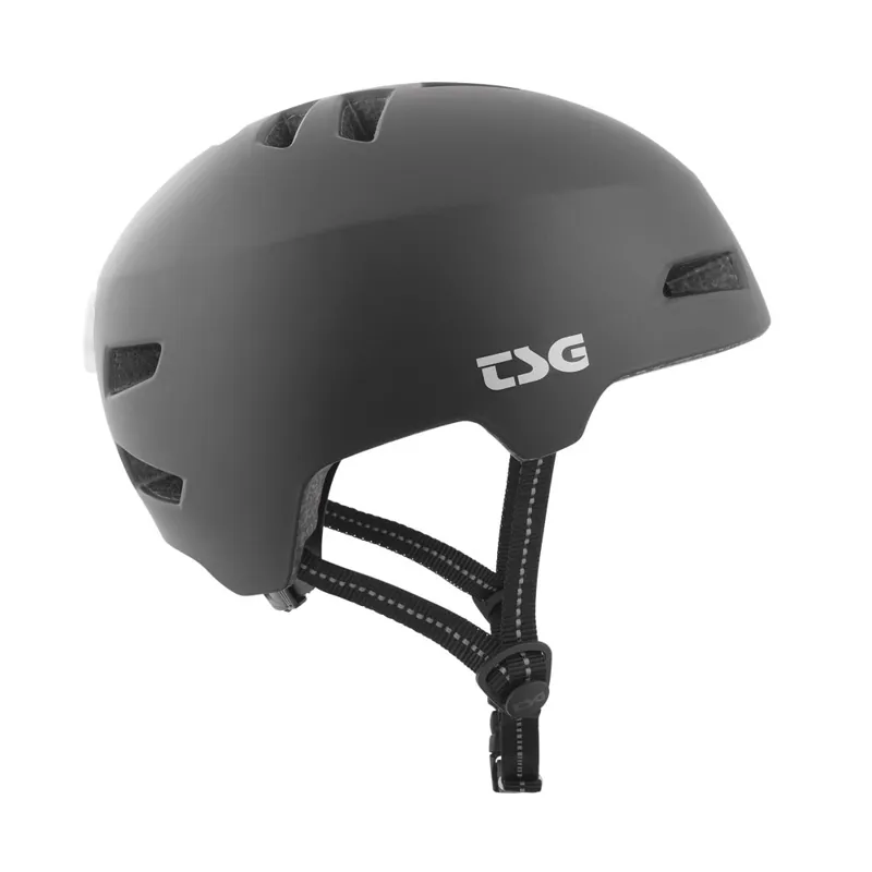 TSG Status Adults Helmet with LED Light in Black