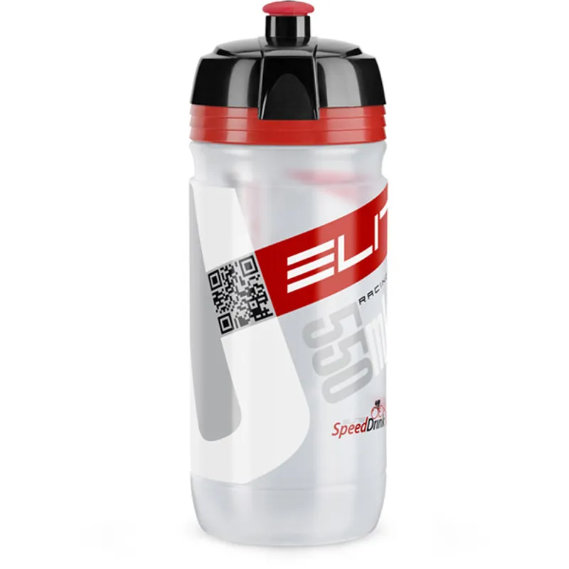 Elite SuperCorsa Biodegradable Water Bottle in Clear Red