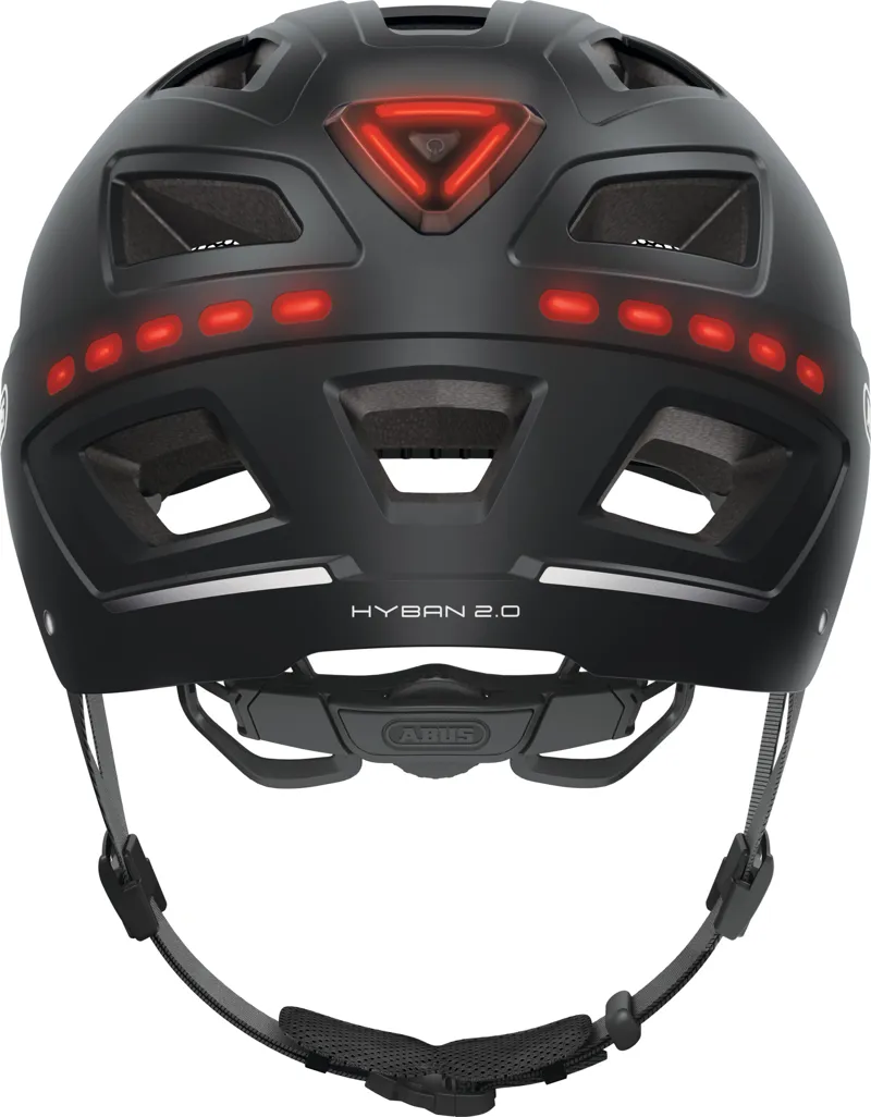 ABUS Hyban 2.0 LED Urban Helmet in Signal Black-2