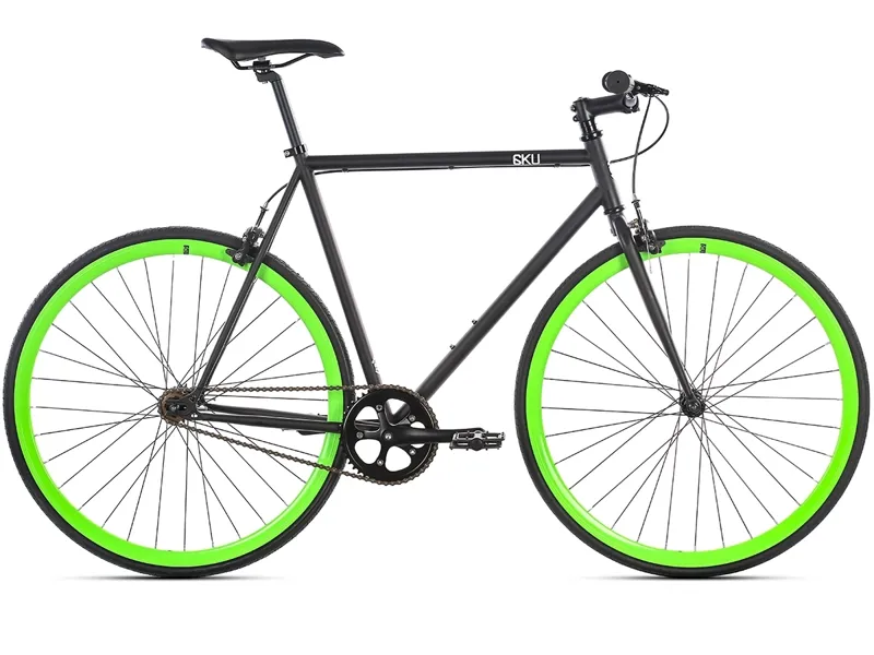 6KU Fixie and Single Speed Bike in Paul Green Black