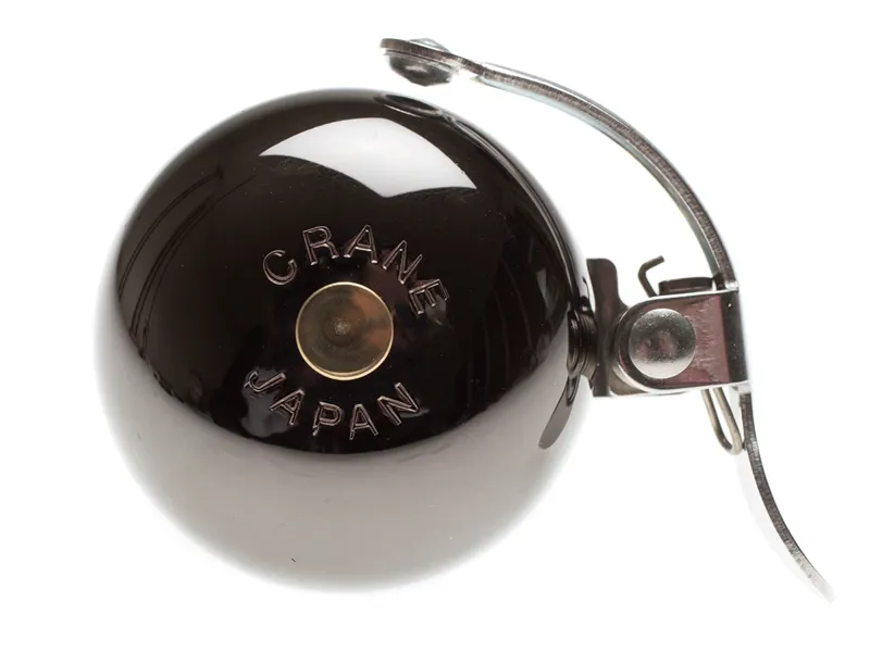 Crane Mini Suzu Handlebar Bell in Neo Black-1