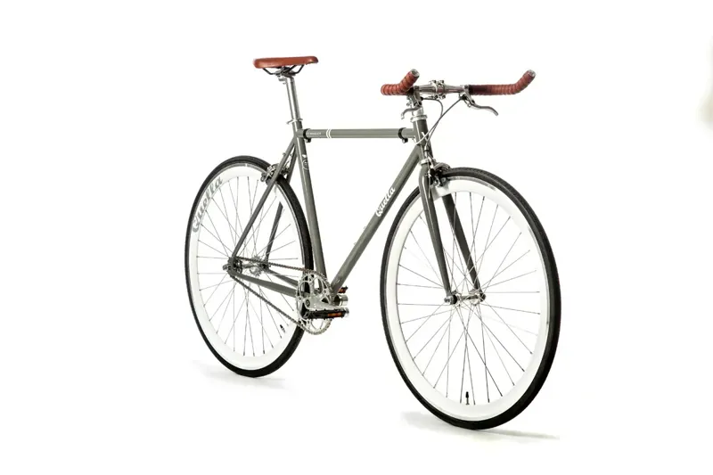 Quella Varsity Edinburgh Single Speed Bike in Stone Grey-1