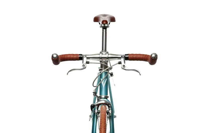Quella Varsity Cambridge Single Speed Bike in Light Blue-3