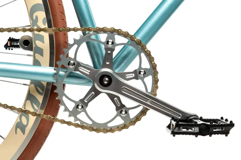 Quella Varsity Cambridge Single Speed Bike in Light Blue-4