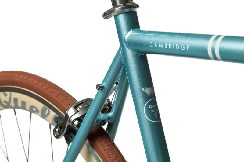 Quella Varsity Cambridge Single Speed Bike in Light Blue-5