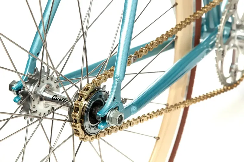 Quella Varsity Cambridge Single Speed Bike in Light Blue-6