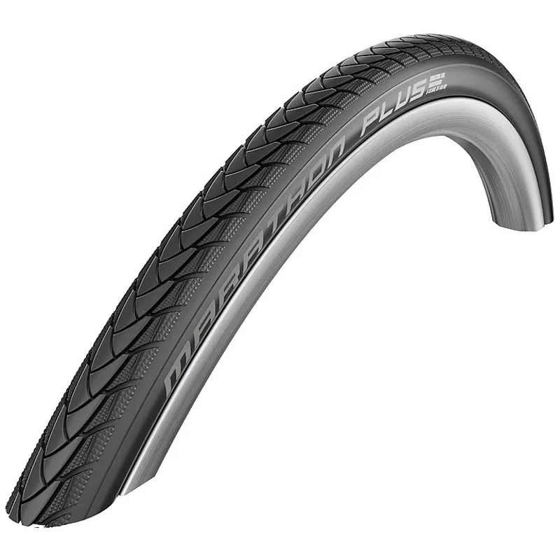 Schwalbe Marathon Plus SmartGuard 24 x 1.00 Rigid Wheelchair Tyre in Black