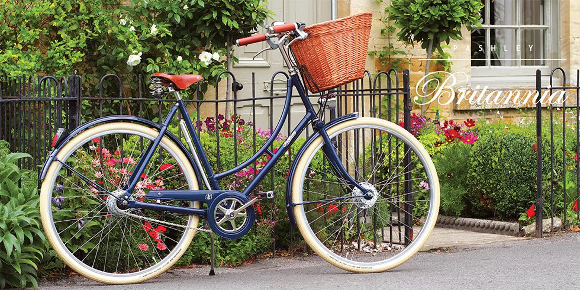 Pashley Britannia Classic Steel Speed Bike in Oxford Blue