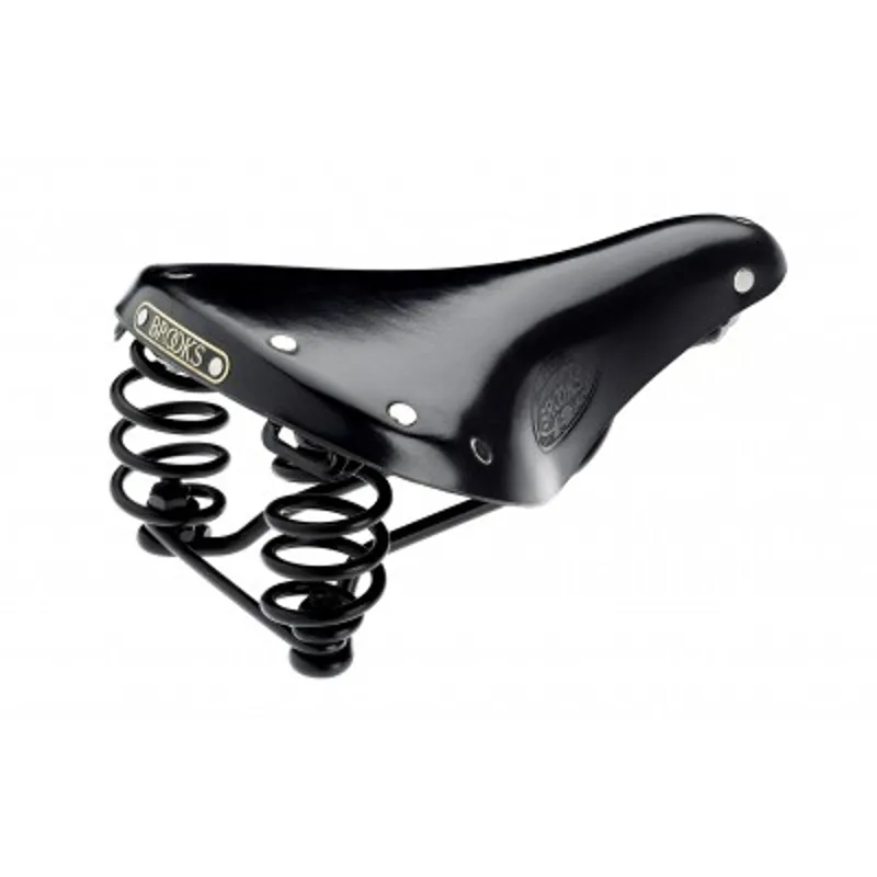 Flyer Short Leather Saddle in Black