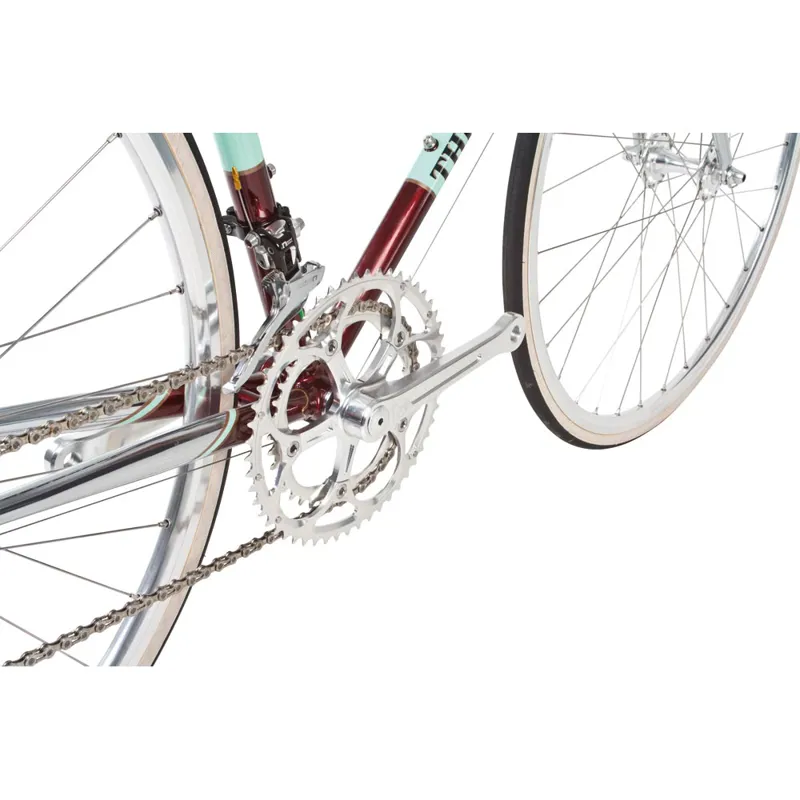 The Light Blue Kings Retro 853 Steel Road Bike in Blue and Chrome-6