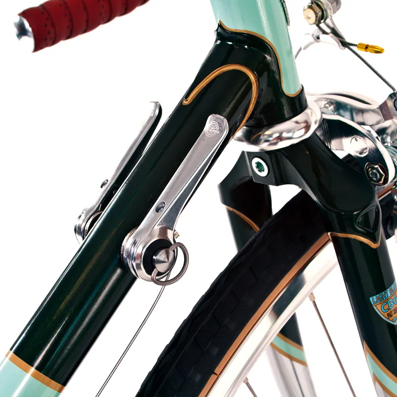 The Light Blue St Johns Retro Bike in Green/Chrome-2
