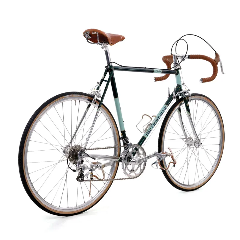 The Light Blue St Johns Retro Bike in Green/Chrome-4