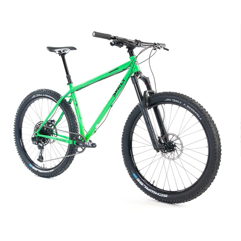 Surly Karate Monkey 27.5+ Suspension MTN Bike in High Fibre Green-1