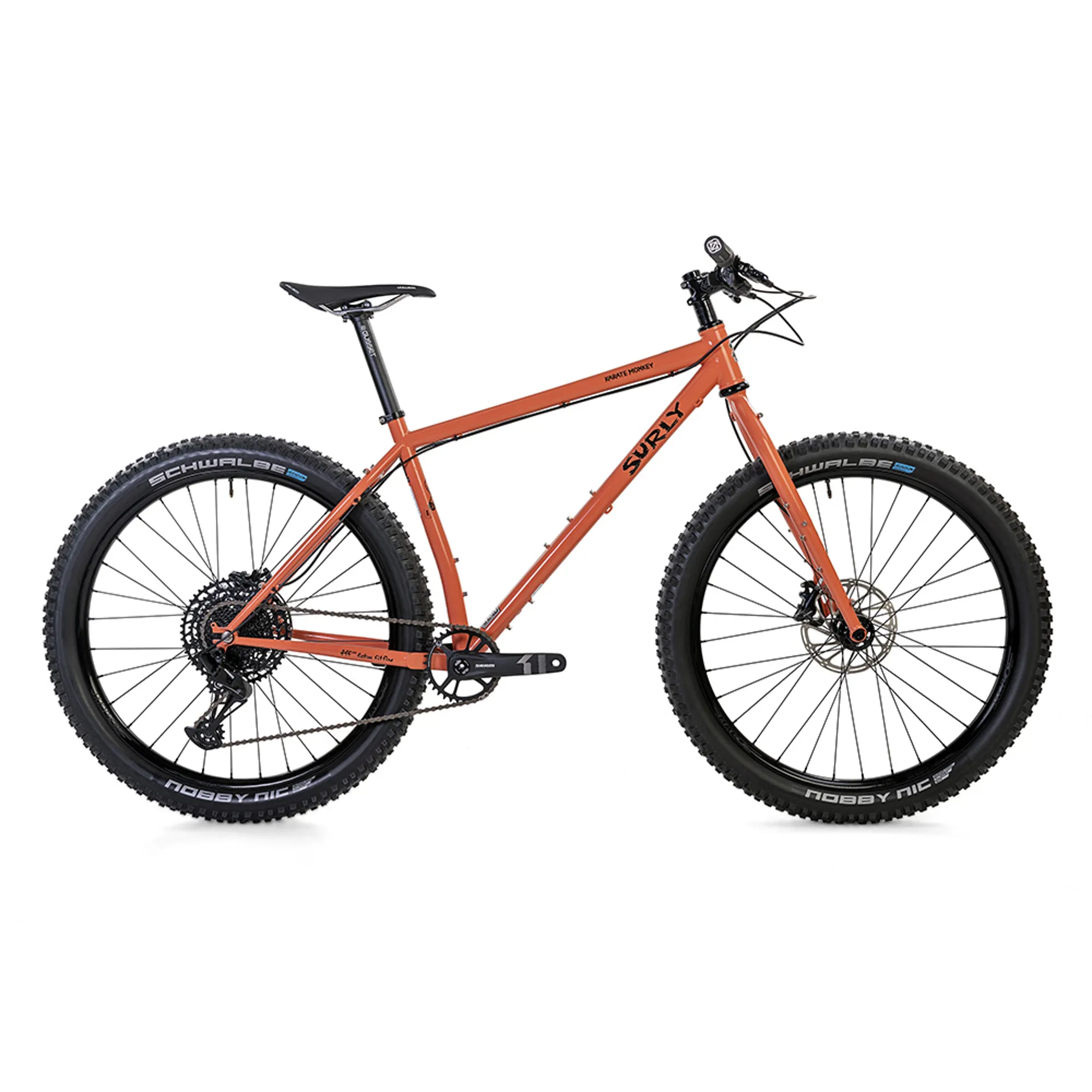 Surly Karate Monkey Sram MTN Bike in Peach Salmon Sundae