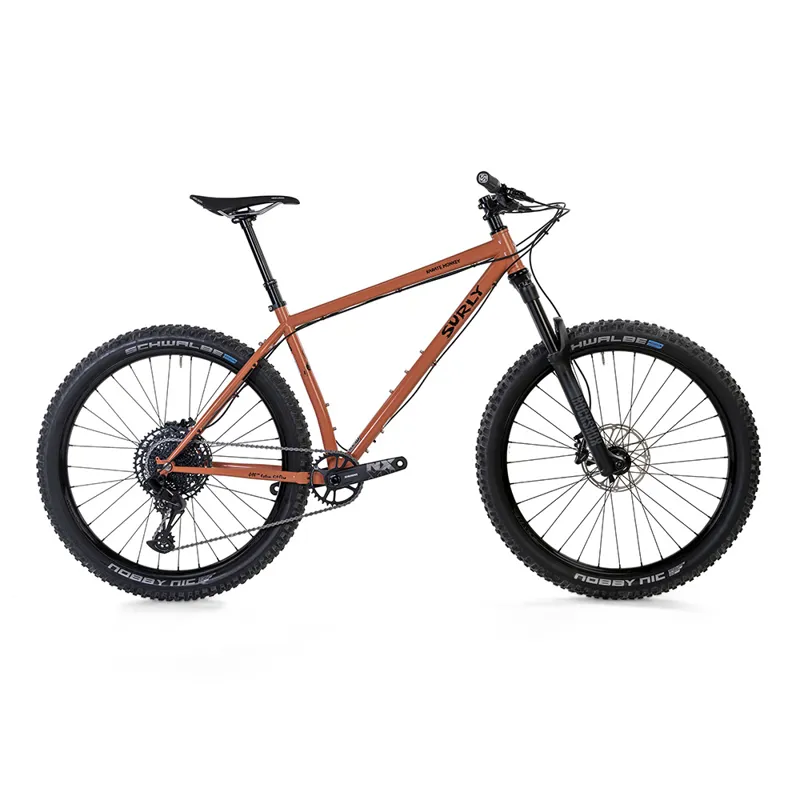 Surly Karate Monkey 27.5+ Sram Suspension MTN Bike in Peach Salmon Sundae