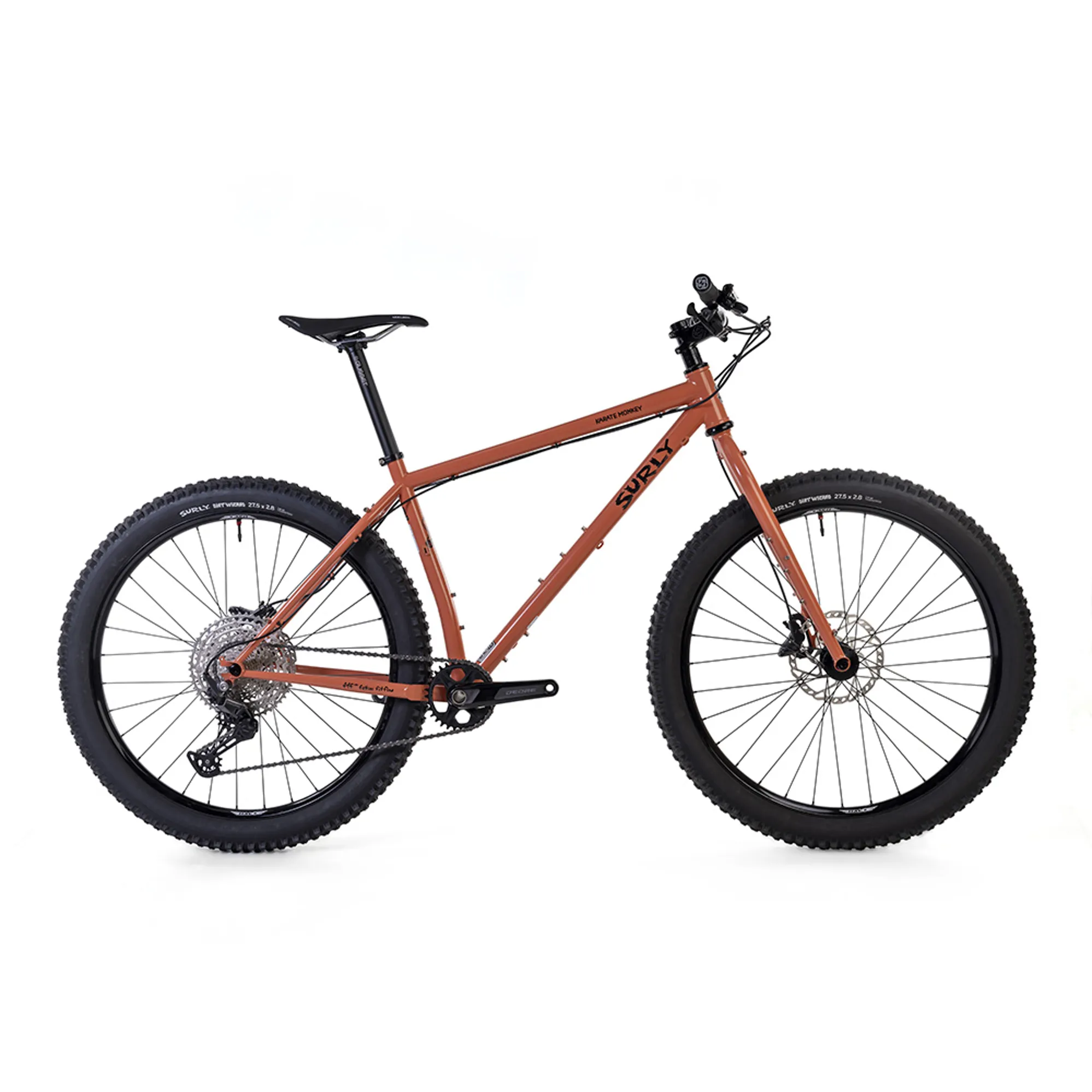 Surly Karate Monkey Shimano MTN Bike in Peach Salmon Sundae