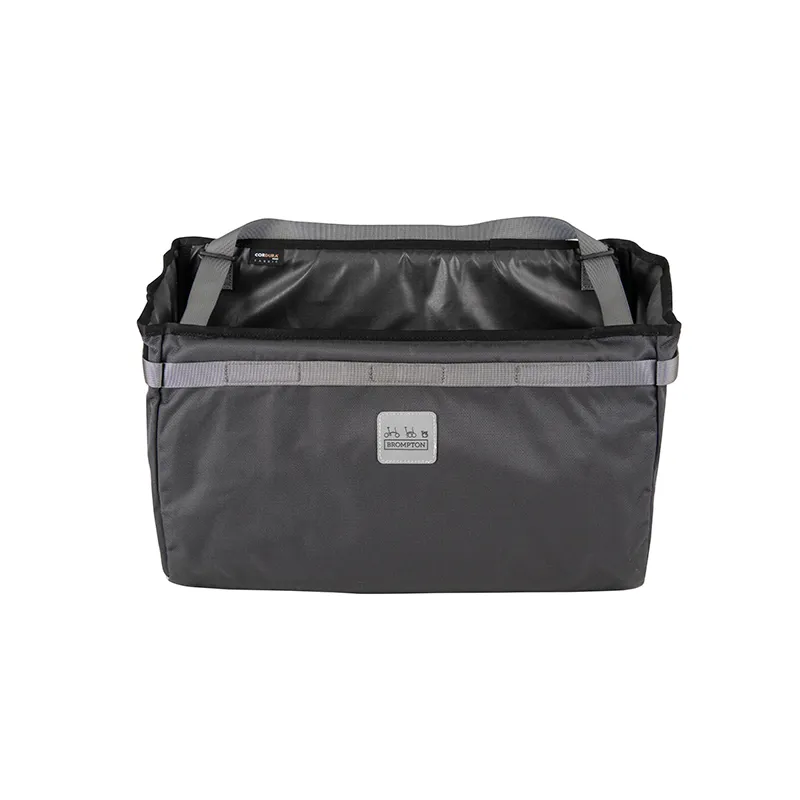 Brompton Folding Basket Bag in Black