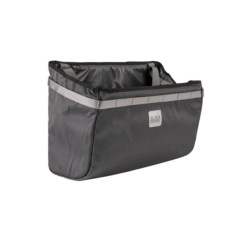 Brompton Folding Basket Bag in Black-2