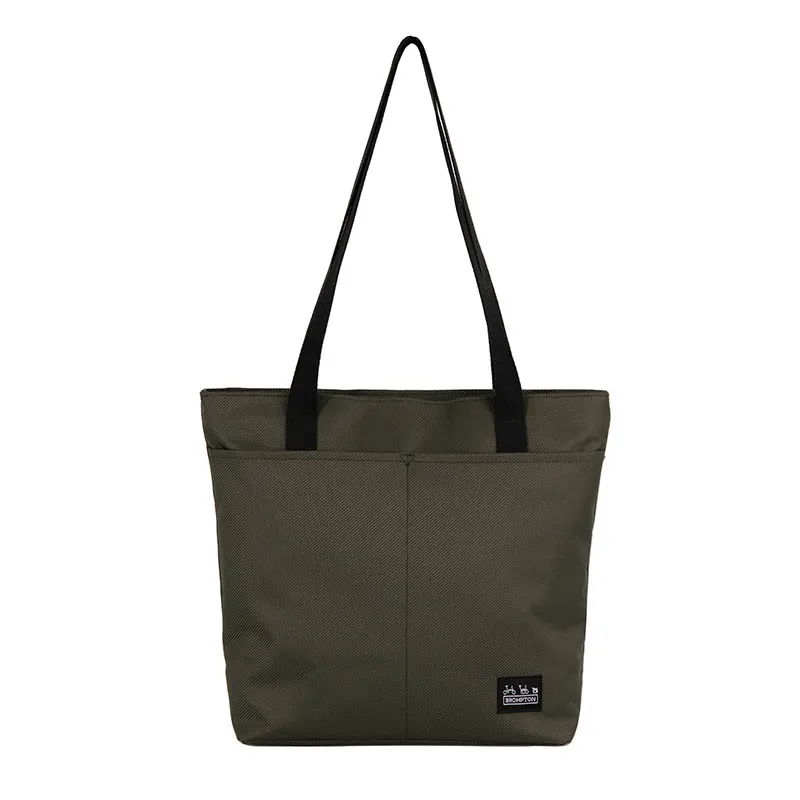 Brompton Borough Tote Bag with Frame in Olive Green