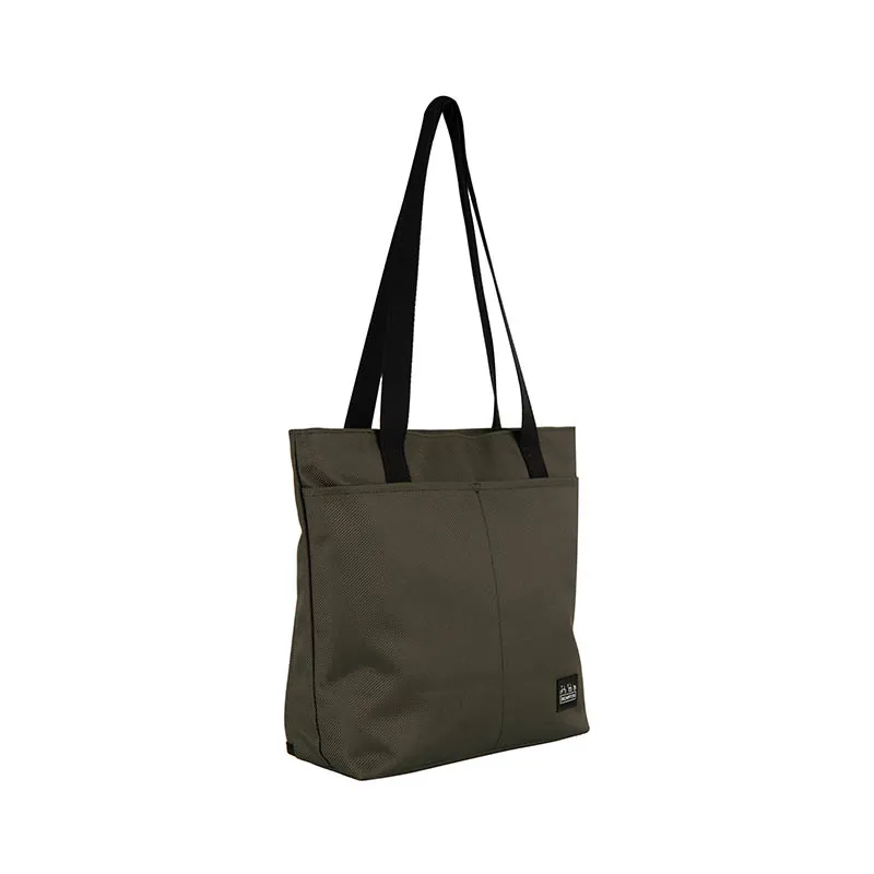 Brompton Borough Tote Bag with Frame in Olive Green-1