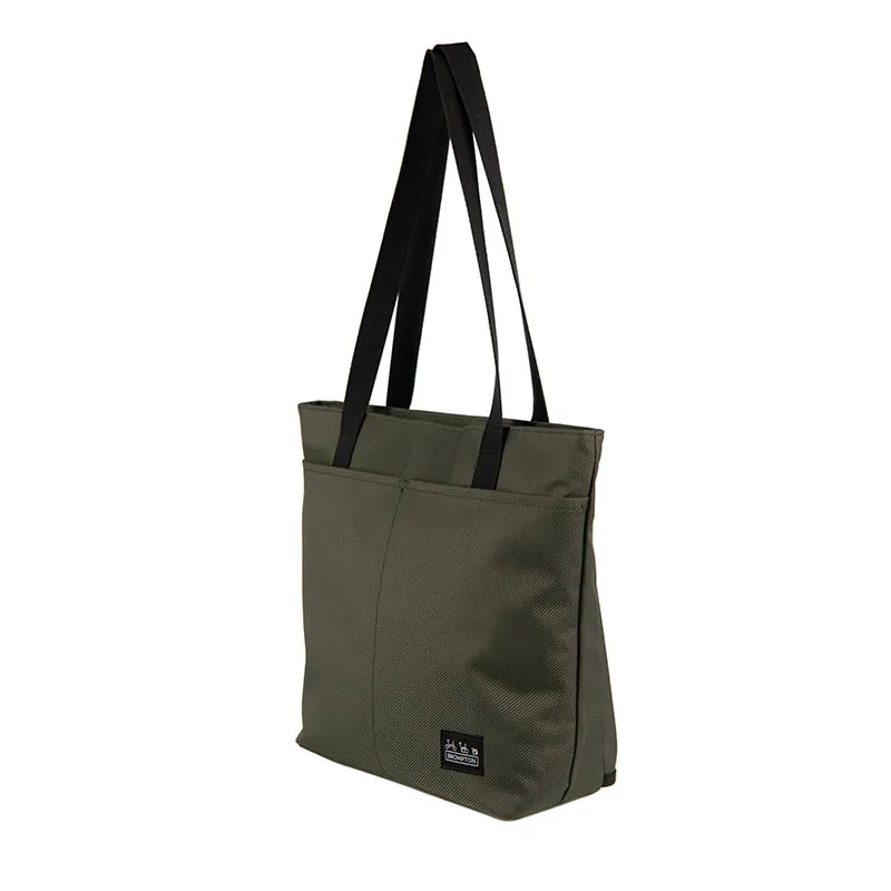 Brompton Borough Tote Bag with Frame in Olive Green-2
