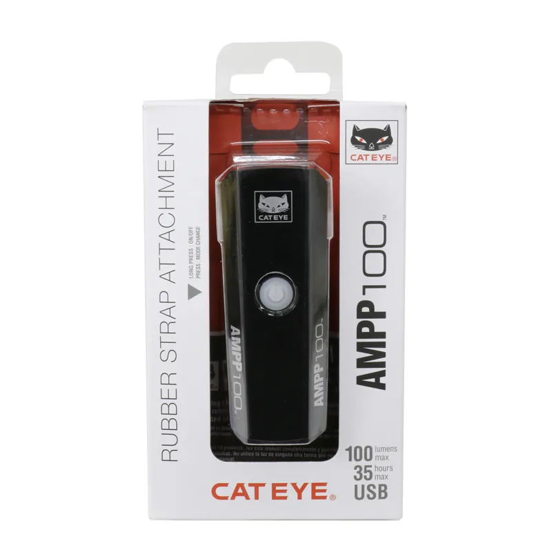 Cateye Ampp 100 Front Bike Light: size