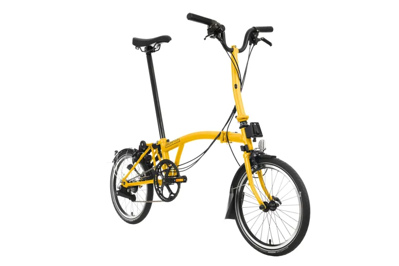 Brompton C Line 6 Speed Folding Bike in Bumblebee Yellow