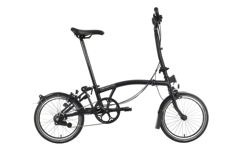 Brompton C Line 2 Speed Folding Bike in Black-3