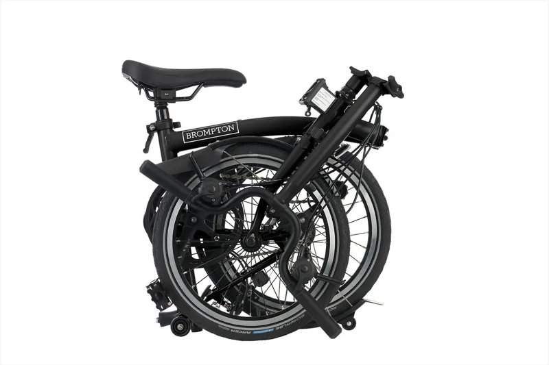 Brompton C Line 2 Speed Folding Bike in Black-5