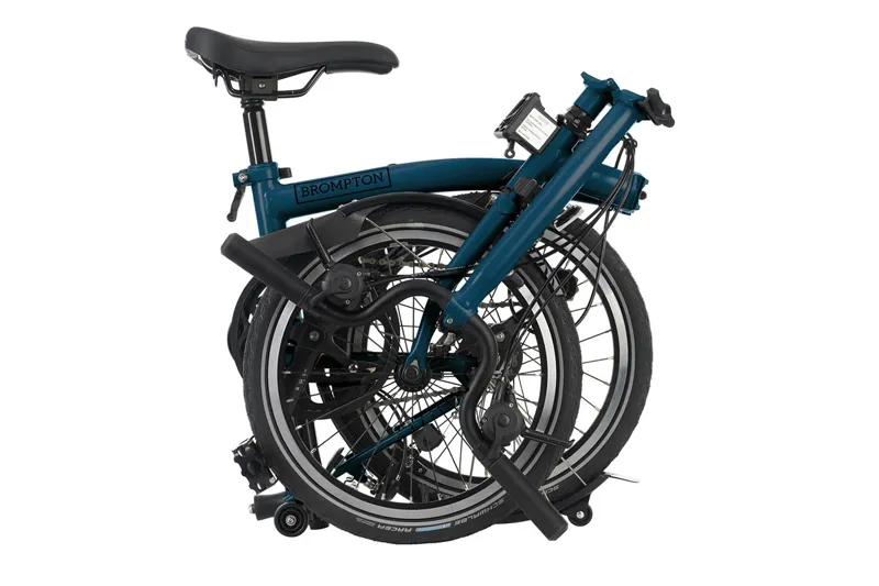 Brompton C Line 2 Speed Folding Bike in Ocean Blue-5