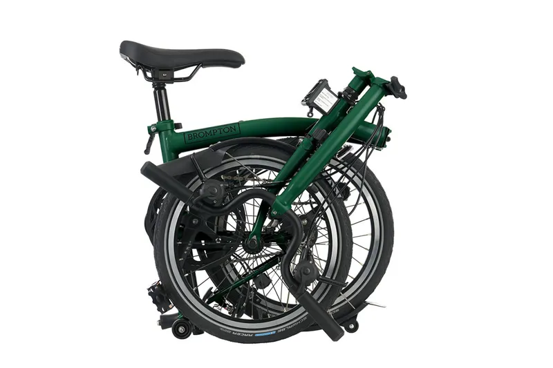 Brompton C Line 2 Speed Folding Bike in Racing Green-4
