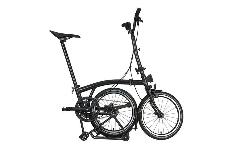 Brompton P Line 4 Speed Folding Bike in Midnight Black Metallic-4