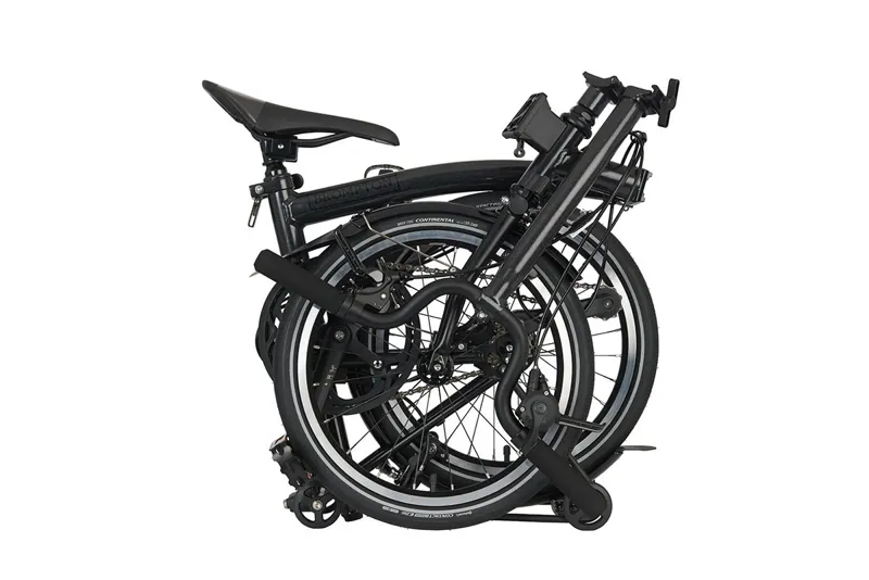 Brompton P Line 4 Speed Folding Bike in Midnight Black Metallic-5