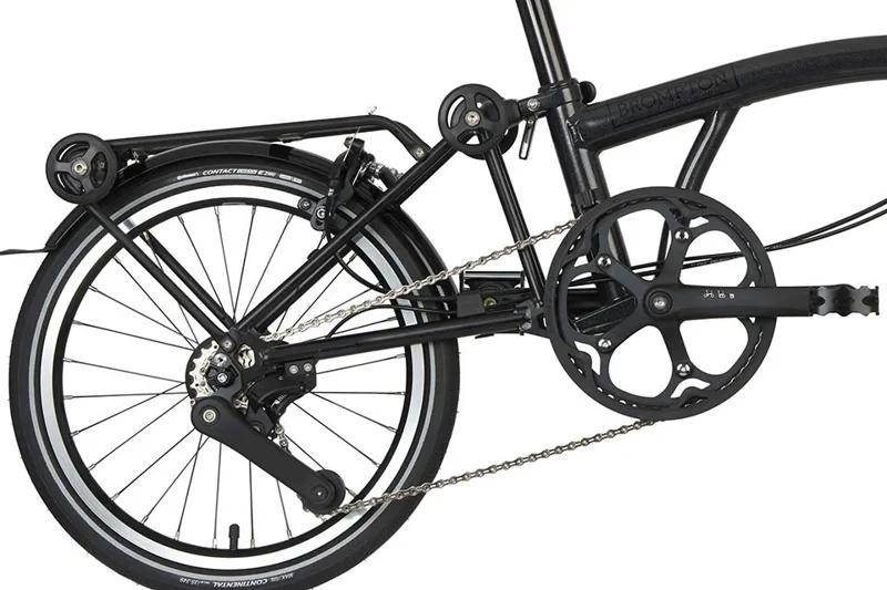 Brompton P Line 4 Speed Folding Bike in Midnight Black Metallic-7