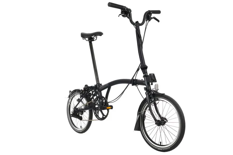 Brompton C Line 6 Speed Folding Bike in Matt Black-2