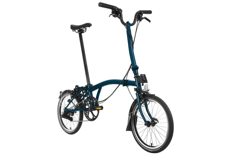 Brompton C Line 6 Speed Folding Bike in Ocean Blue-1