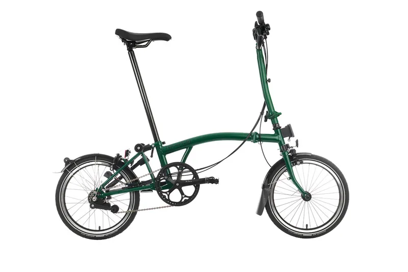 Brompton C Line 6 Speed Folding Bike in Racing Green-2