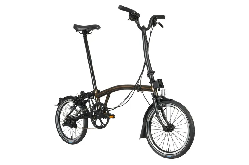 Brompton C Line 6 Speed Folding Bike in Black Lacquer-2