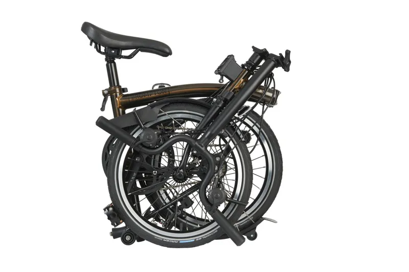 Brompton C Line 2 Speed Folding Bike in Black Lacquer-4