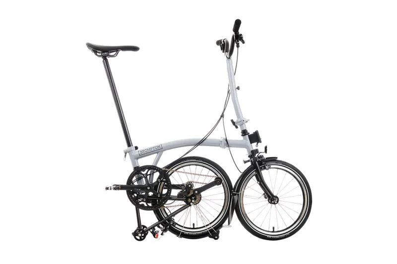 Brompton P Line 12 Speed Folding Bike in Lunar Ice-4