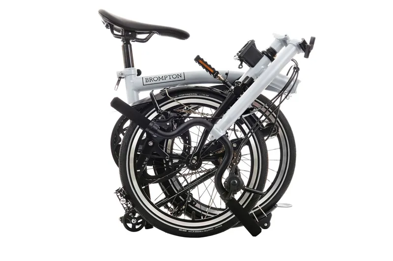 Brompton P Line 12 Speed Folding Bike in Lunar Ice-5