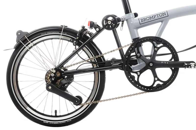 Brompton P Line 12 Speed Folding Bike in Lunar Ice-7